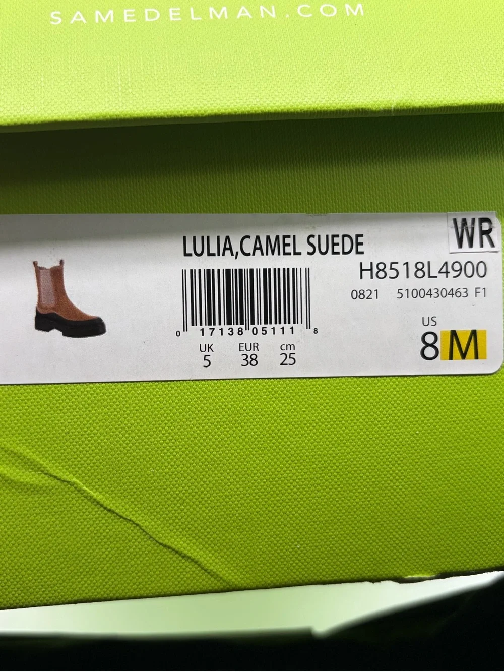 Sam Edelman Tan Suede Chukka Boots with Black Platform Sole